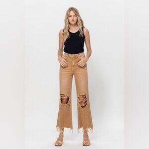 NWT VERVET by Flying Monkey 90's Vintage Crop Flare Jeans